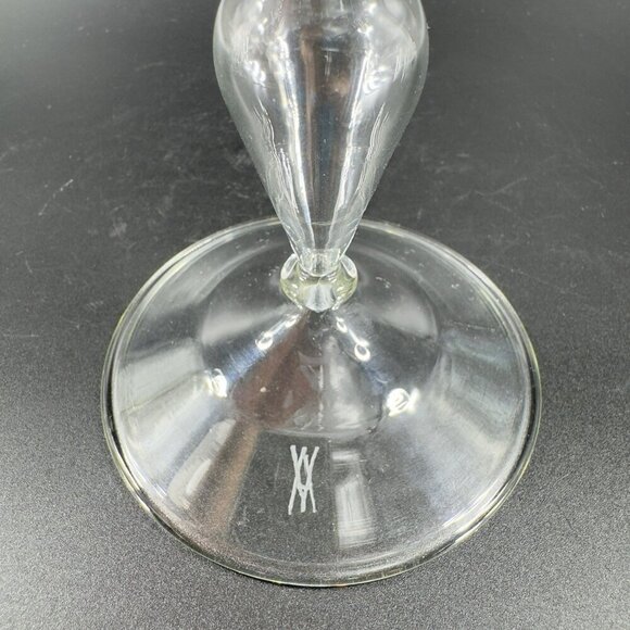 Venetian Clear Glass Champagne Flute Glasses Tall Elegant Delicate Italy Set 2 - Picture 7 of 14